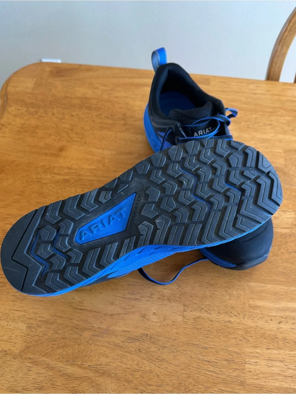 Ariat Men’s Sz 8.5 Medium (D) Composite Toe Safety Work Shoes Blue Black